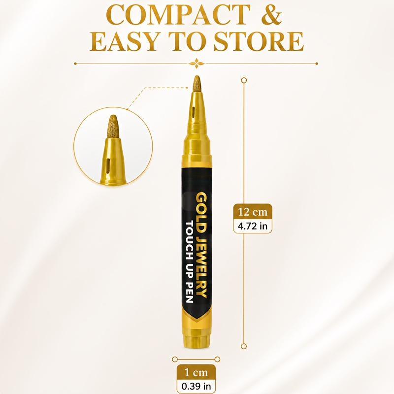 Metal Touch-Up Pen for Jewelry Surface Restoration